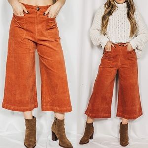 NEW // Delano Pocketed Corduroy Pants - Rust